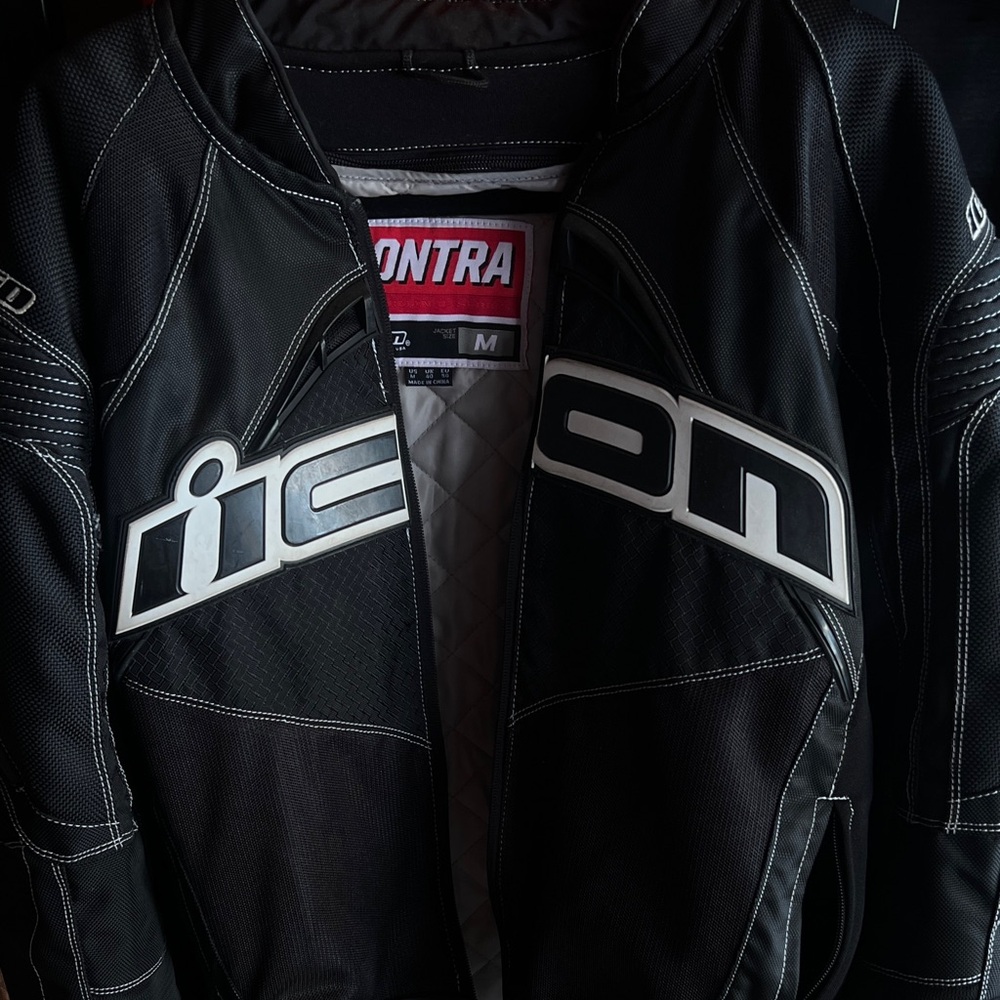 Icon Black Performance Motorcycle Jacket - image 1